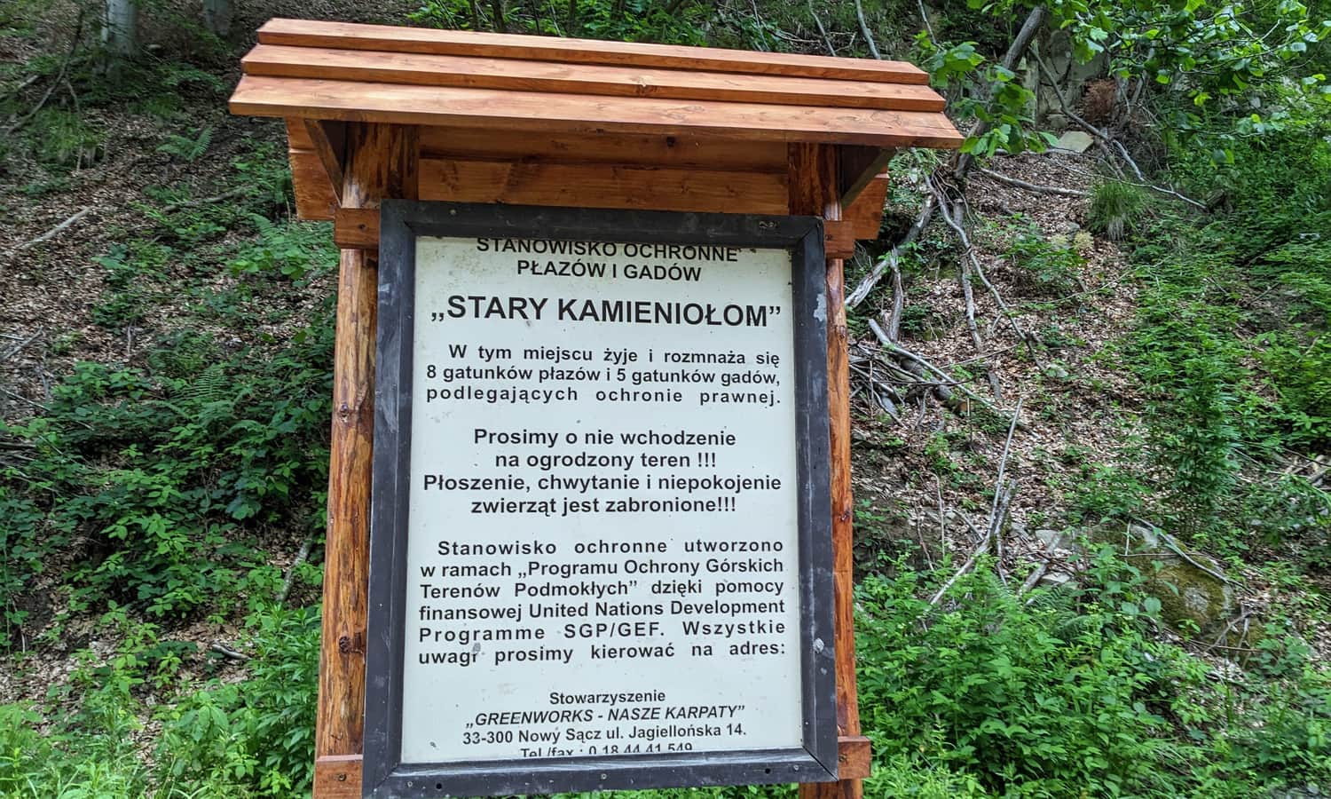 Great Roztoka Valley - old quarry