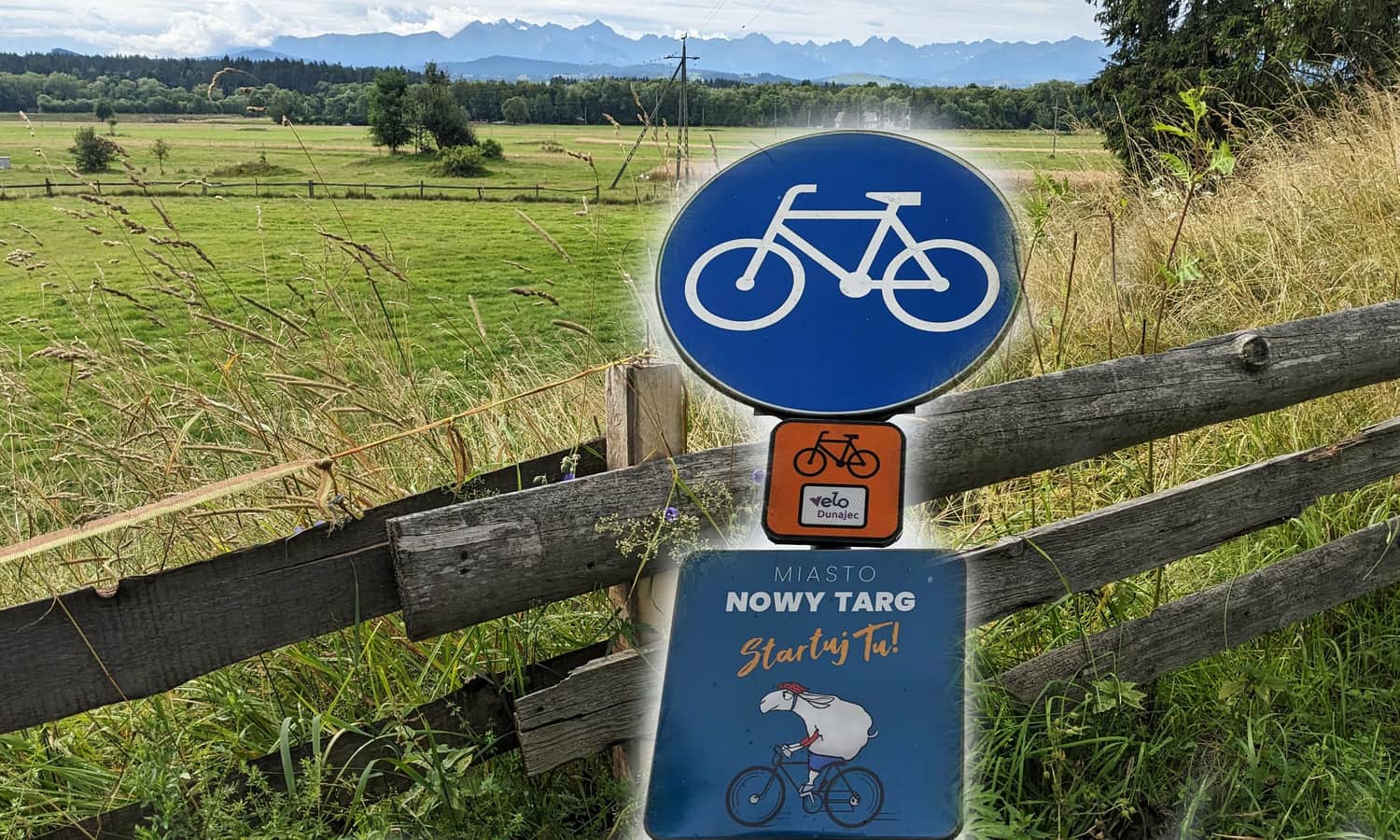 Tatra Mountains in Łopuszna on the Velo Dunajec route: section from Nowy Targ to Lake Czorsztyn