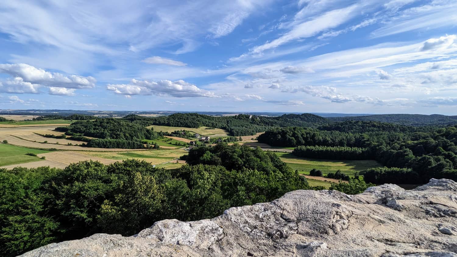 View from Pilcza Castle's tower