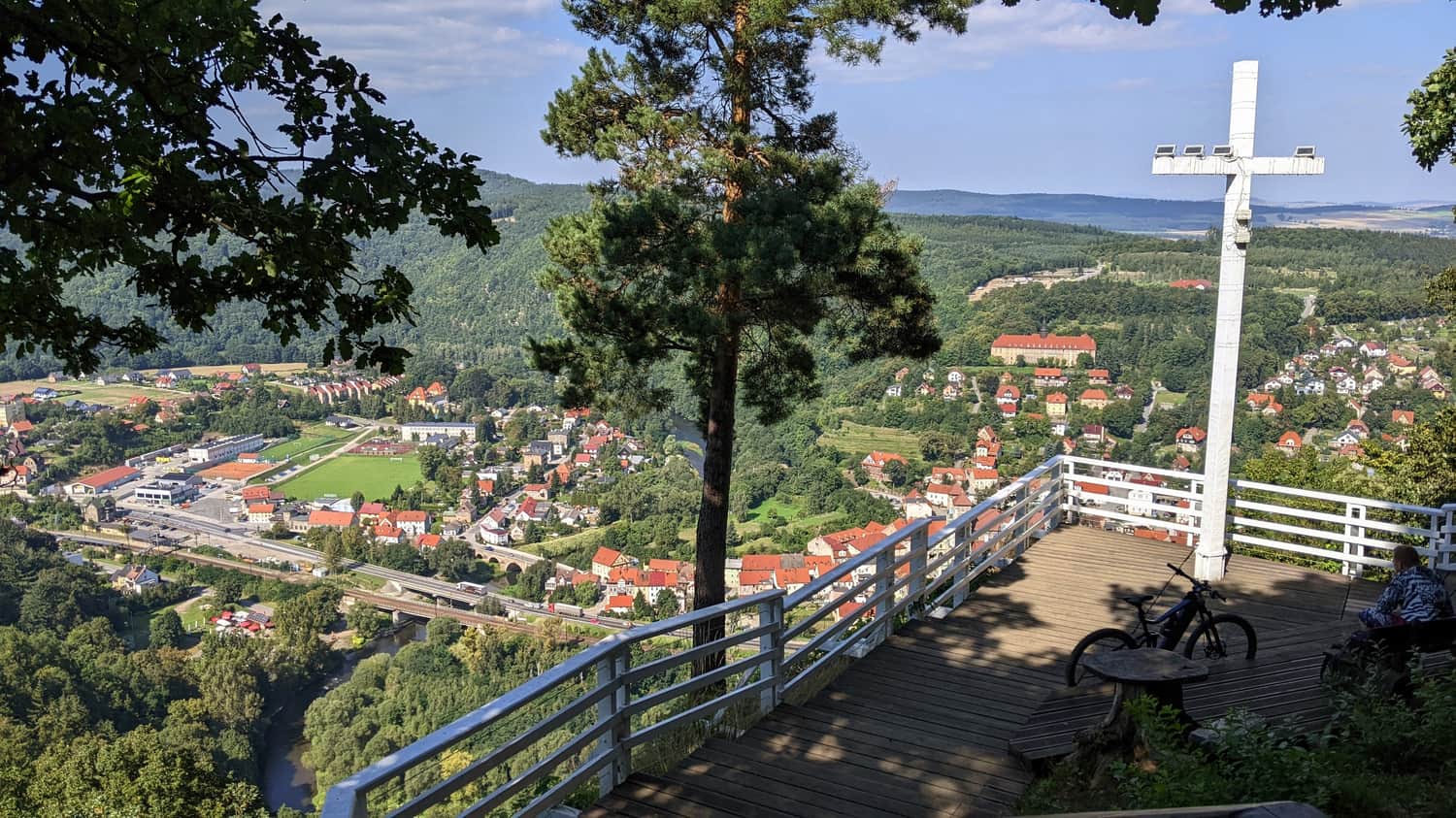 Punkt widokowy nad osuwiskiem