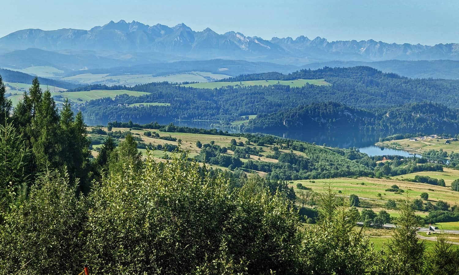 Góra Wdżar - widok na Tatry