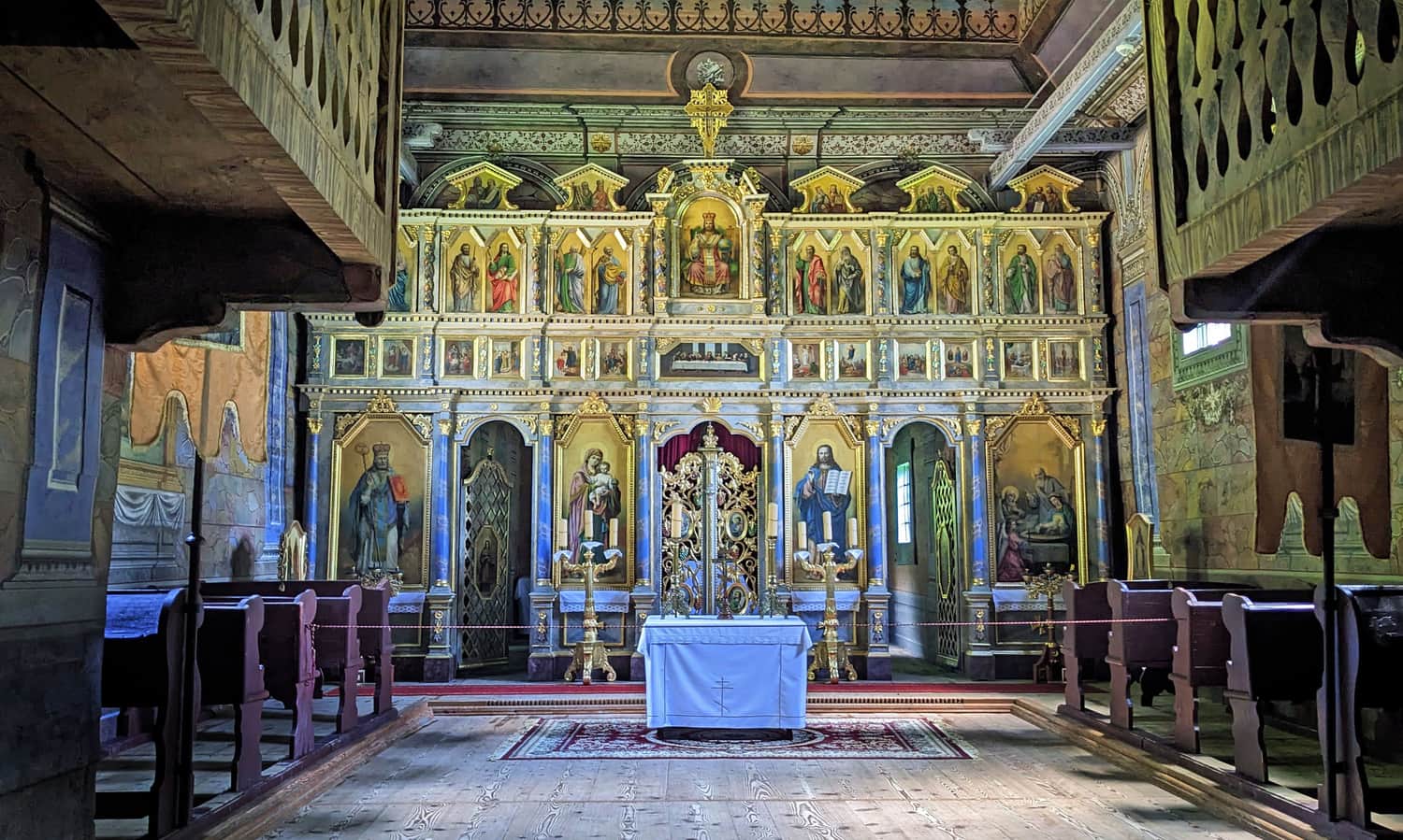 Lemko Orthodox Church in the Museum of Folk Architecture in Sanok - Iconostasis