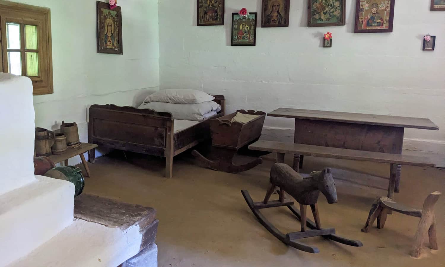 Museum of Folk Architecture in Sanok - Interior of a Cottage