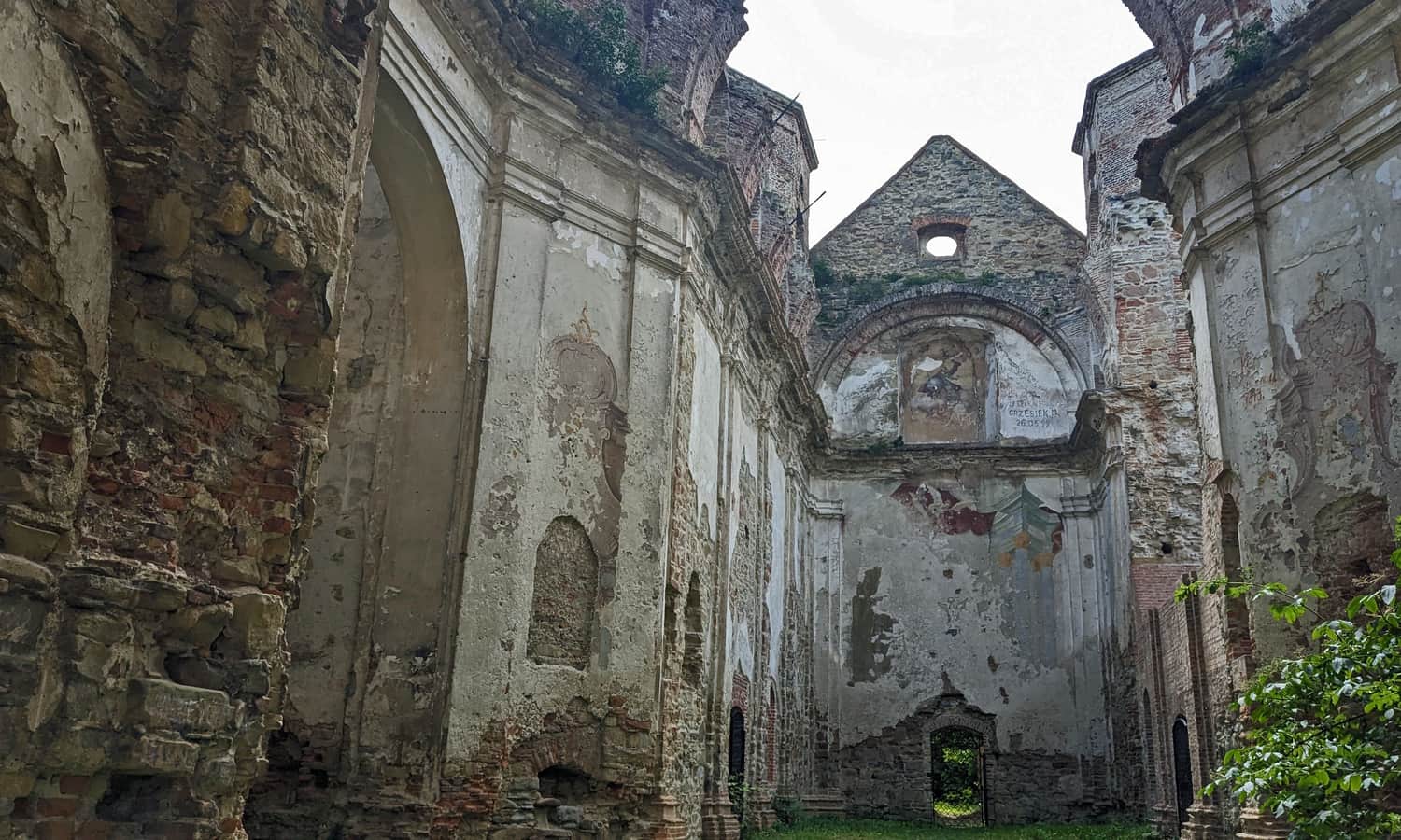 Discalced Carmelite Monastery in Zagórz - church ruins