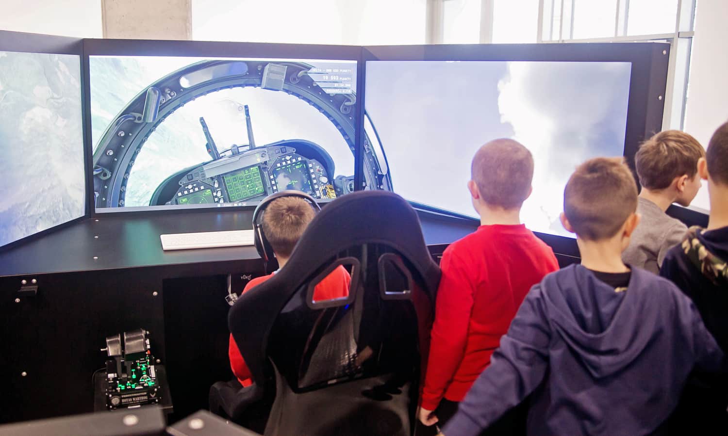 Flight simulator. Łukasiewicz Podkarpacki Science Center. Photo by Magdalena Tobiasz-Dawidowicz