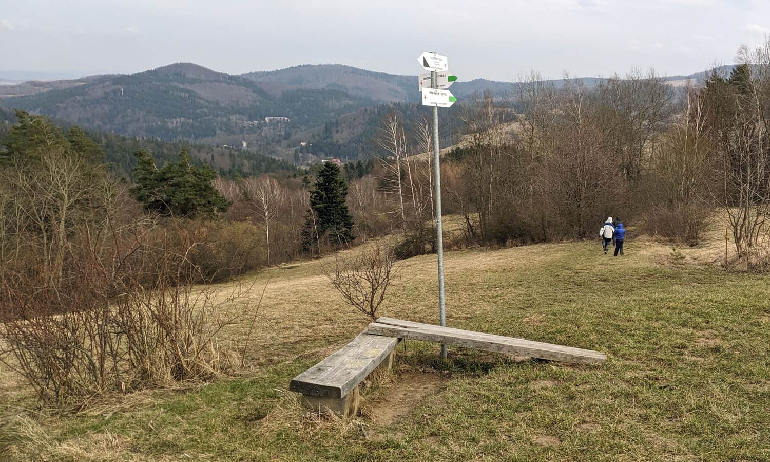 Zielony szlak - zejście do Rymanowa-Zdroju