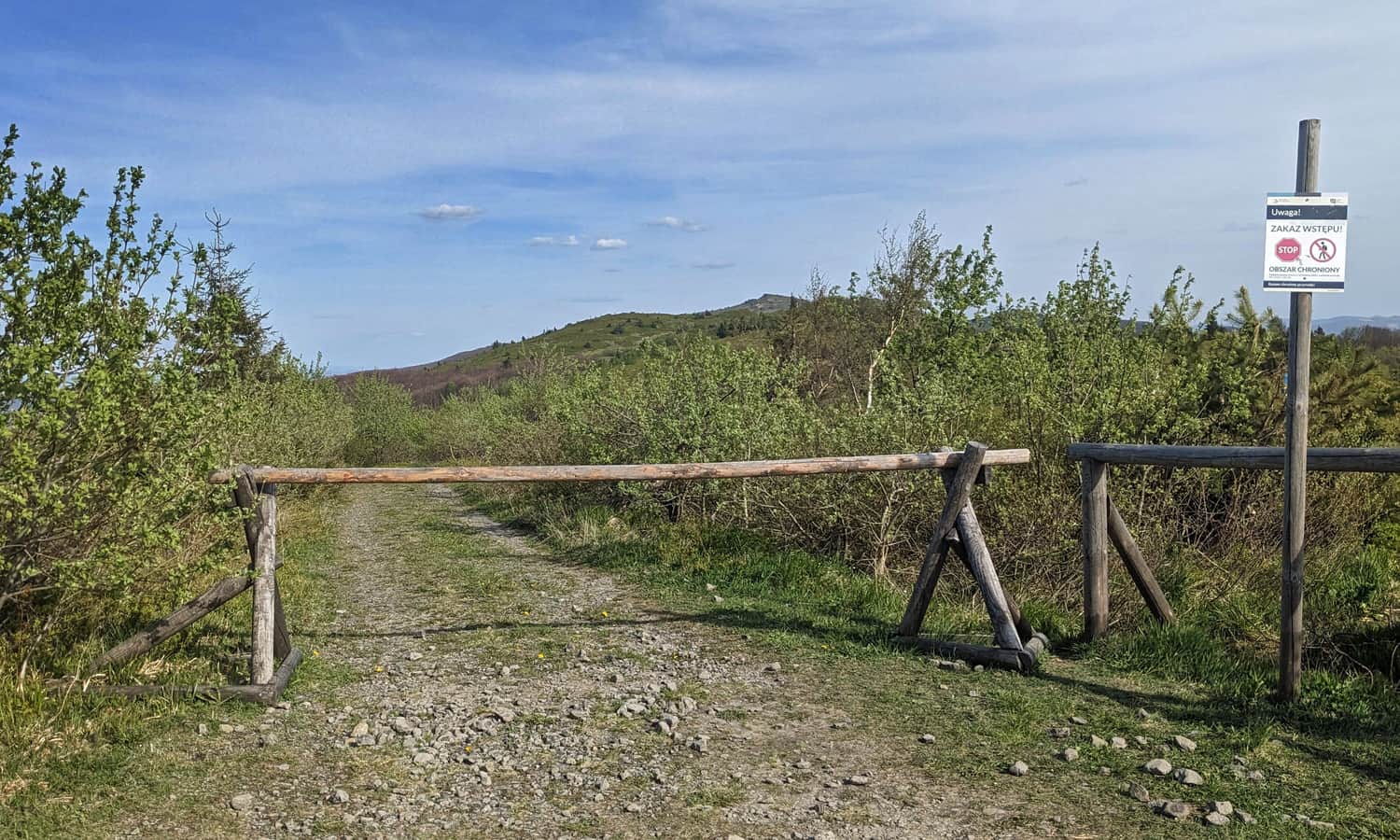 Przełęcz Bukowska, granica polsko-ukraińska - dalej nie pójdziemy