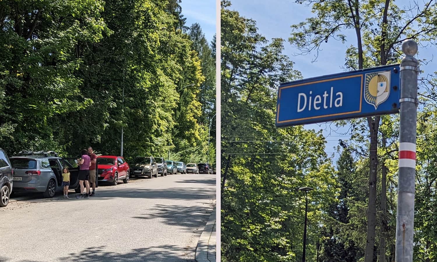 Czerwony szlak z Rabki-Zdrój na Maciejową: ul. Dietla