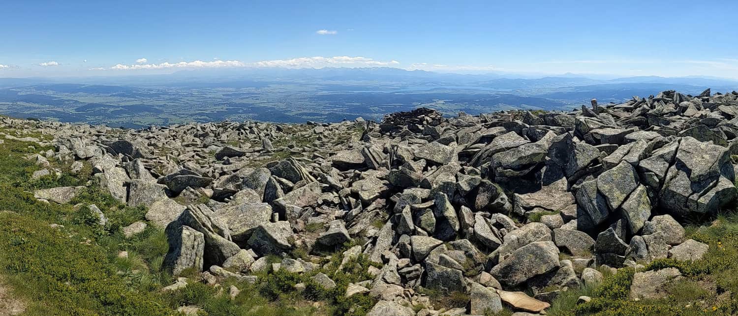 Widok na Tatry z Babiej Góry