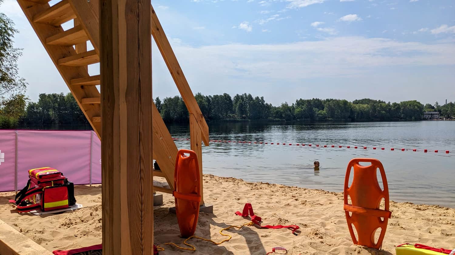 Swimming area at 