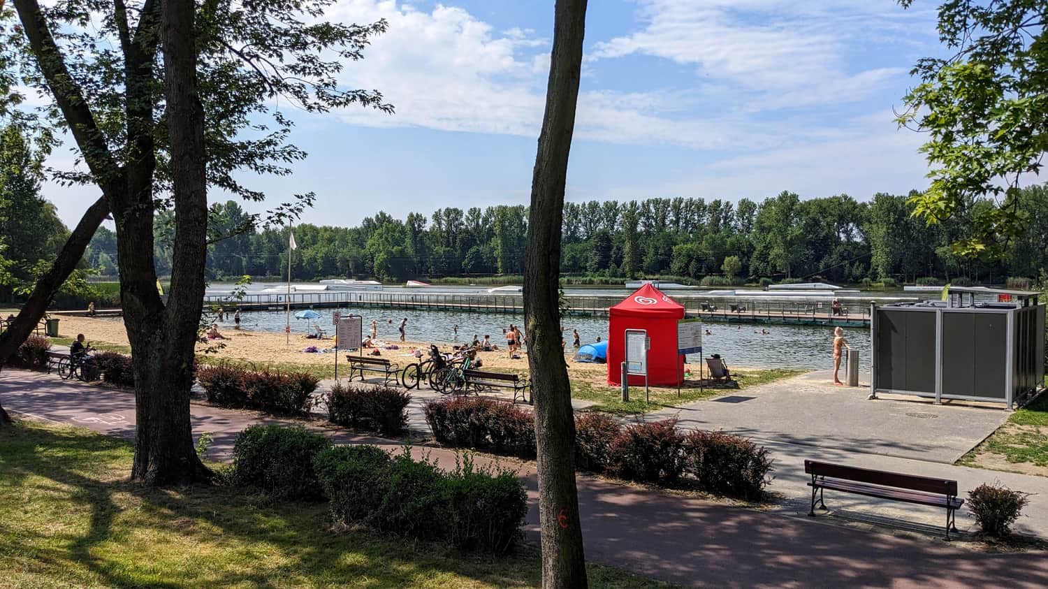 Beach and swimming area 