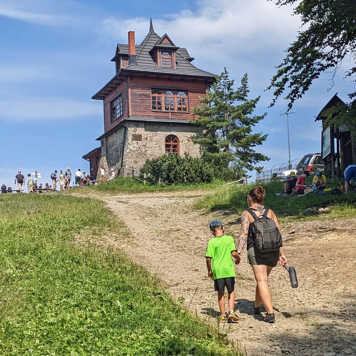 Niebieski szlak na Luboń z Rabki Zaryte