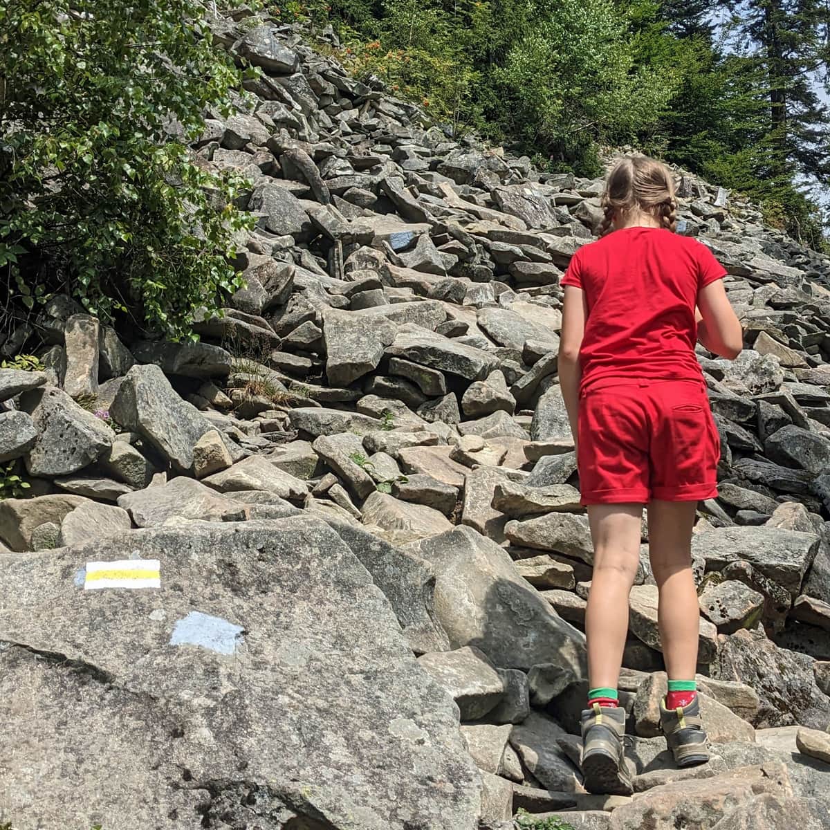 Żółty szlak na Luboń Wielki - Perć Borkowskiego