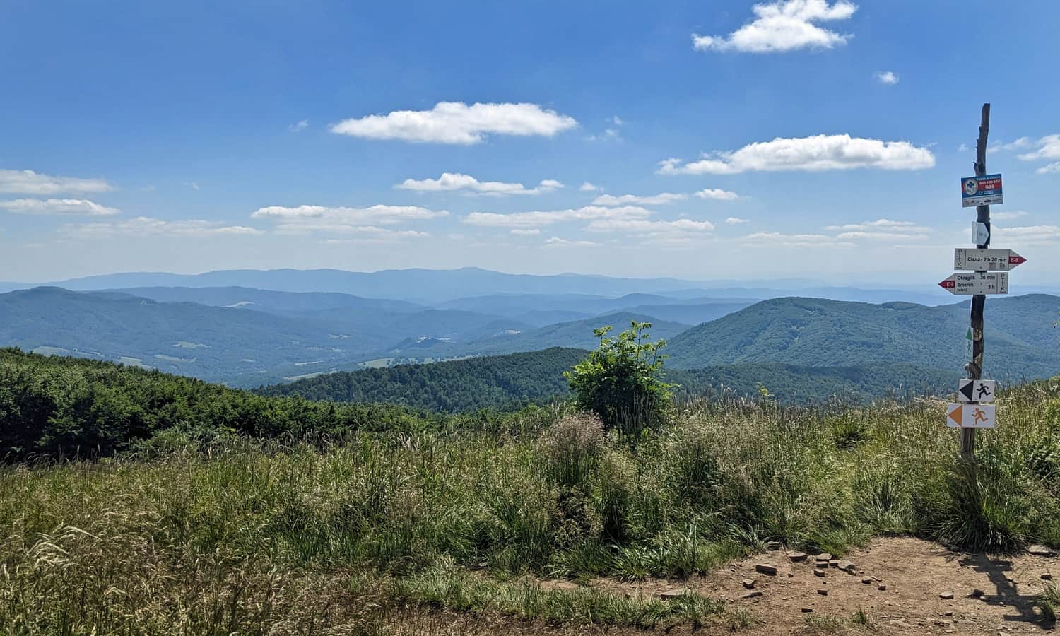 Duże Jasło, 1153 m n.p.m. - widok na południowy-zachód