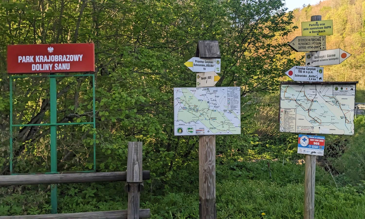 Bereżki - żółty szlak na Przysłop Caryński i do schroniska 