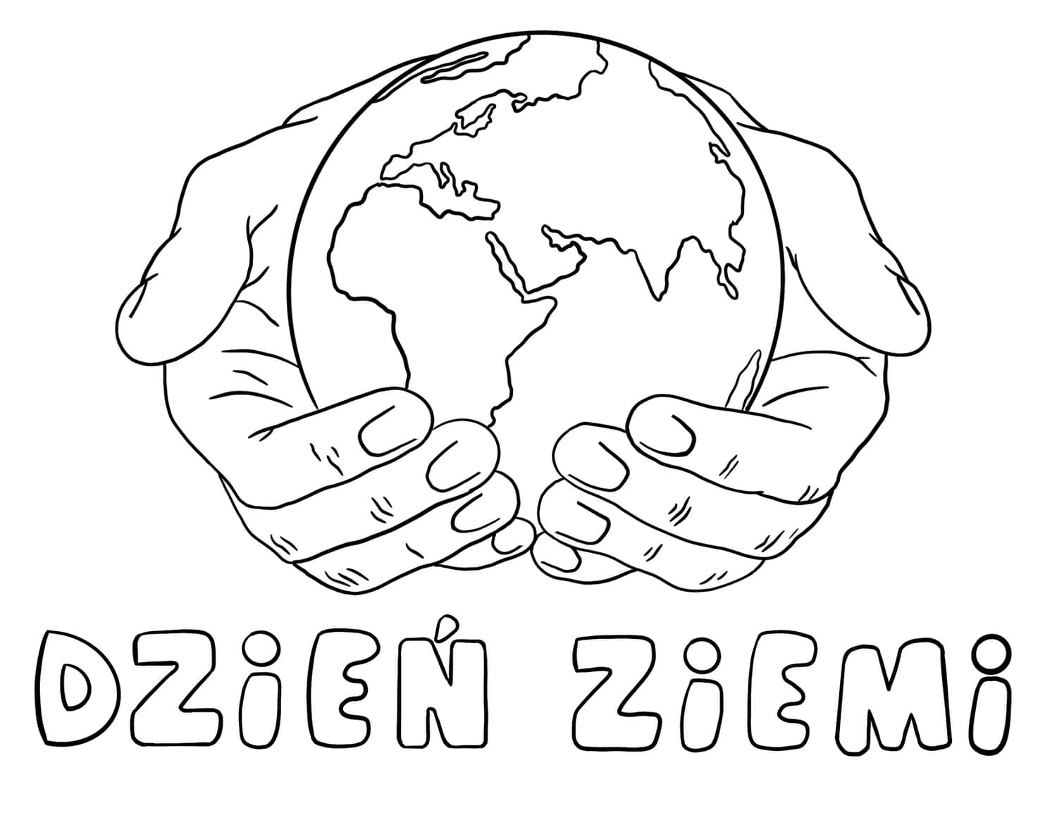 Dzień Ziemi - kolorowanka pdf do wydruku