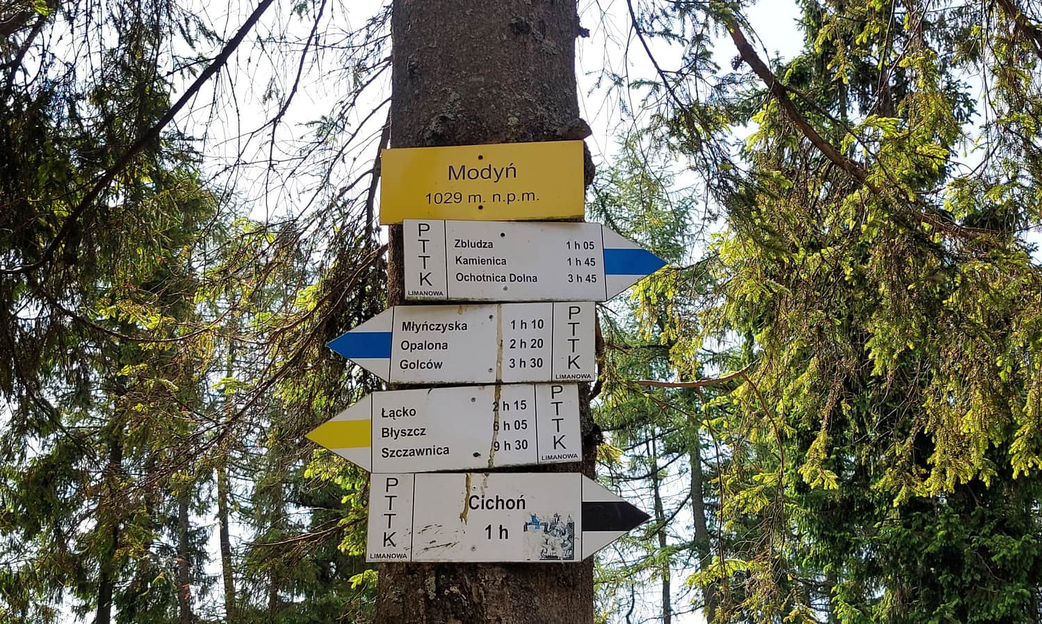 Szlaki na Modyń, fot. Michał Raś, przewodnik beskidzki