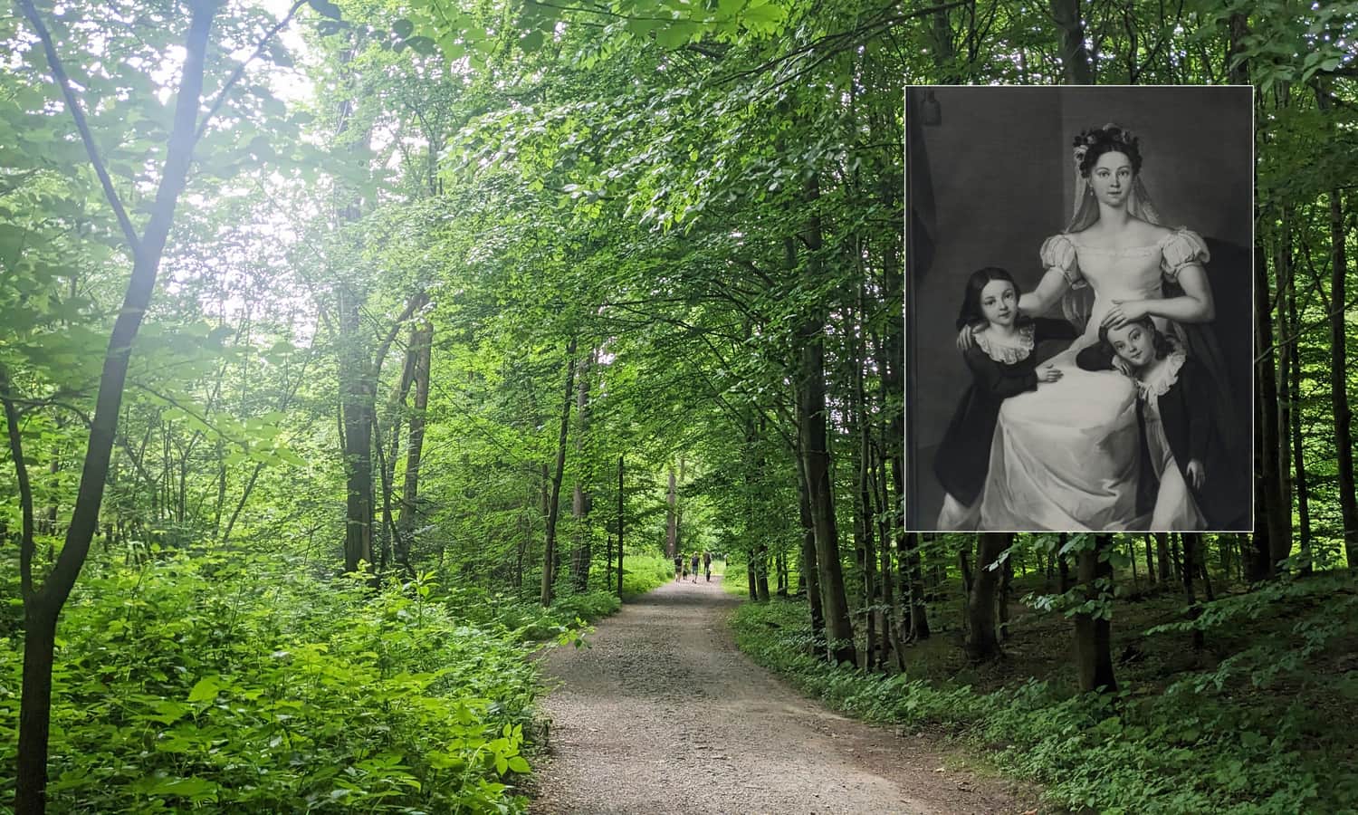 Dolina Wapienicy. Portret księżnej Luizy Sułkowskiej z synami Ludwikiem i Maksymilianem