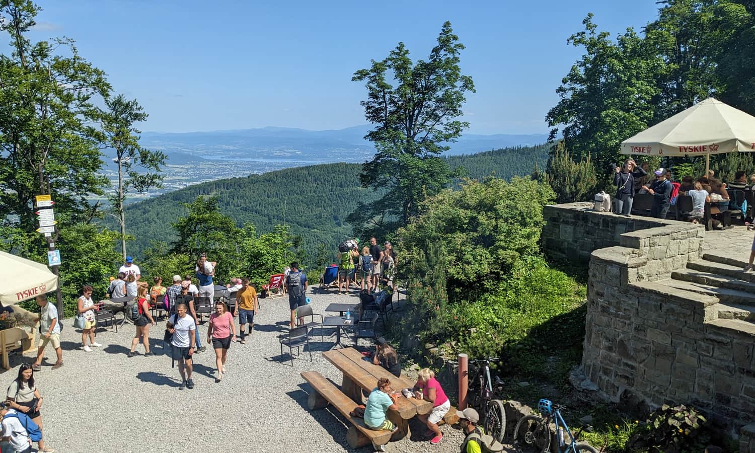 PTTK Szyndzielnia mountain hut – view terrace