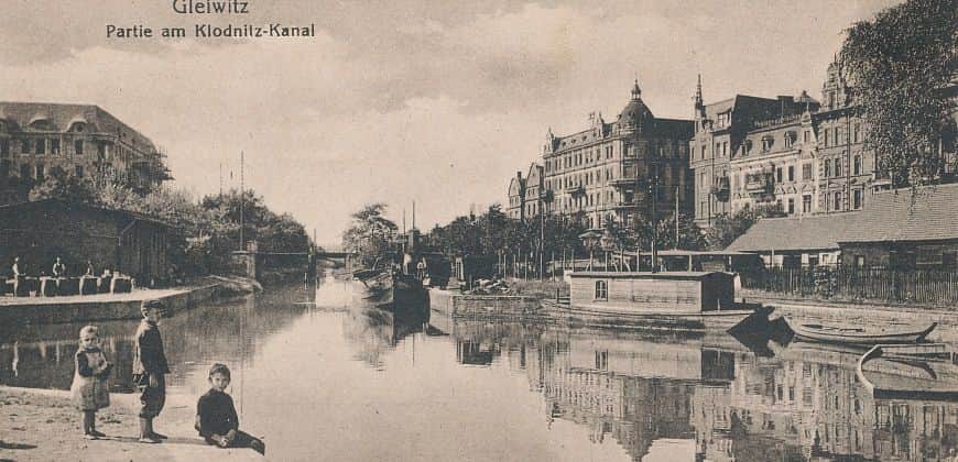 Stary port na Kanale w Gliwicach, 1905r. - zdjęcie ze zbiorów Muzeum w Gliwicach