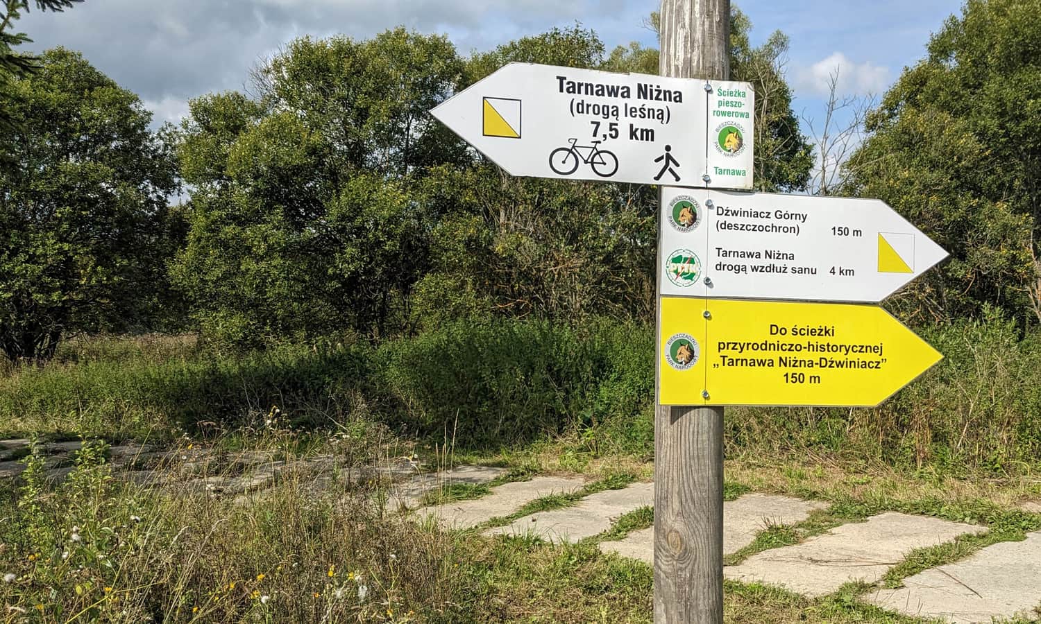 Żółta ścieżka Dźwiniacz Górny - Tarnawa Niżna