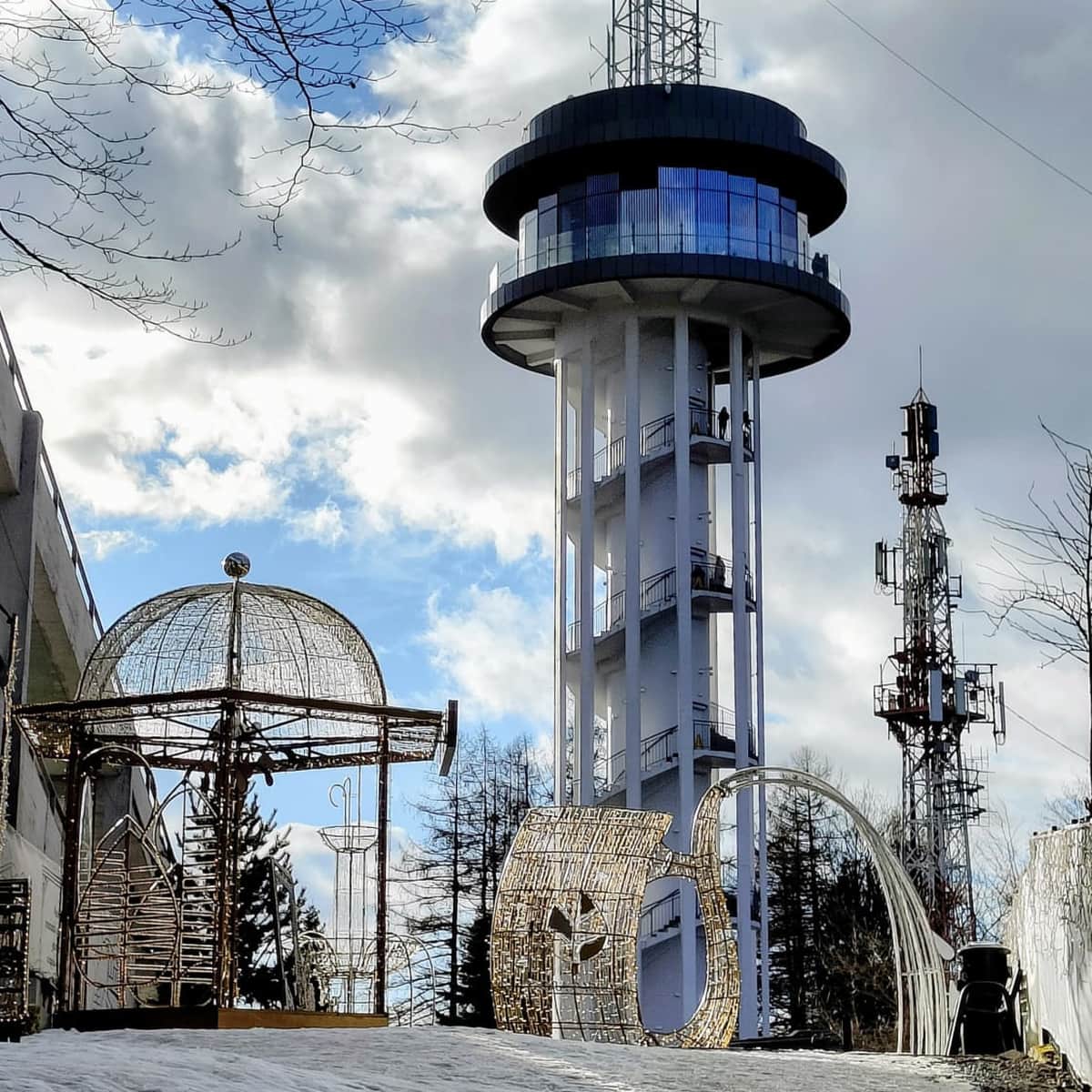 Wieża widokowa na Górze Parkowej w Krynicy-Zdroju