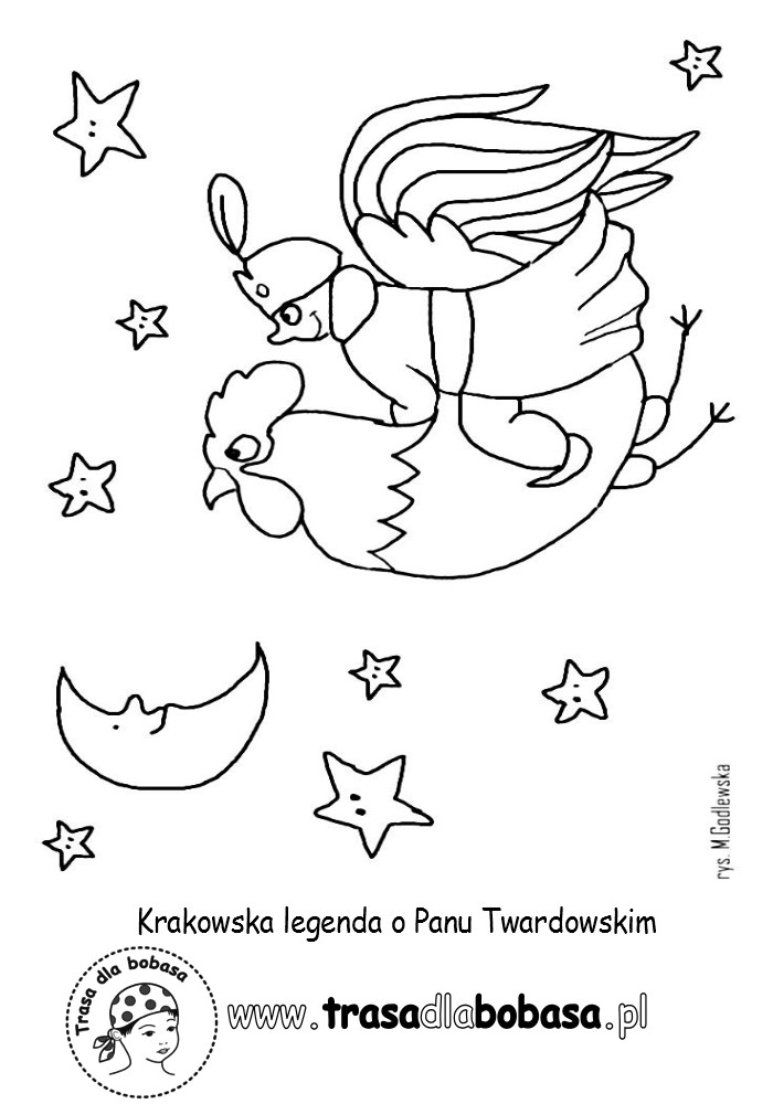 Herb Krakowa Kolorowanka