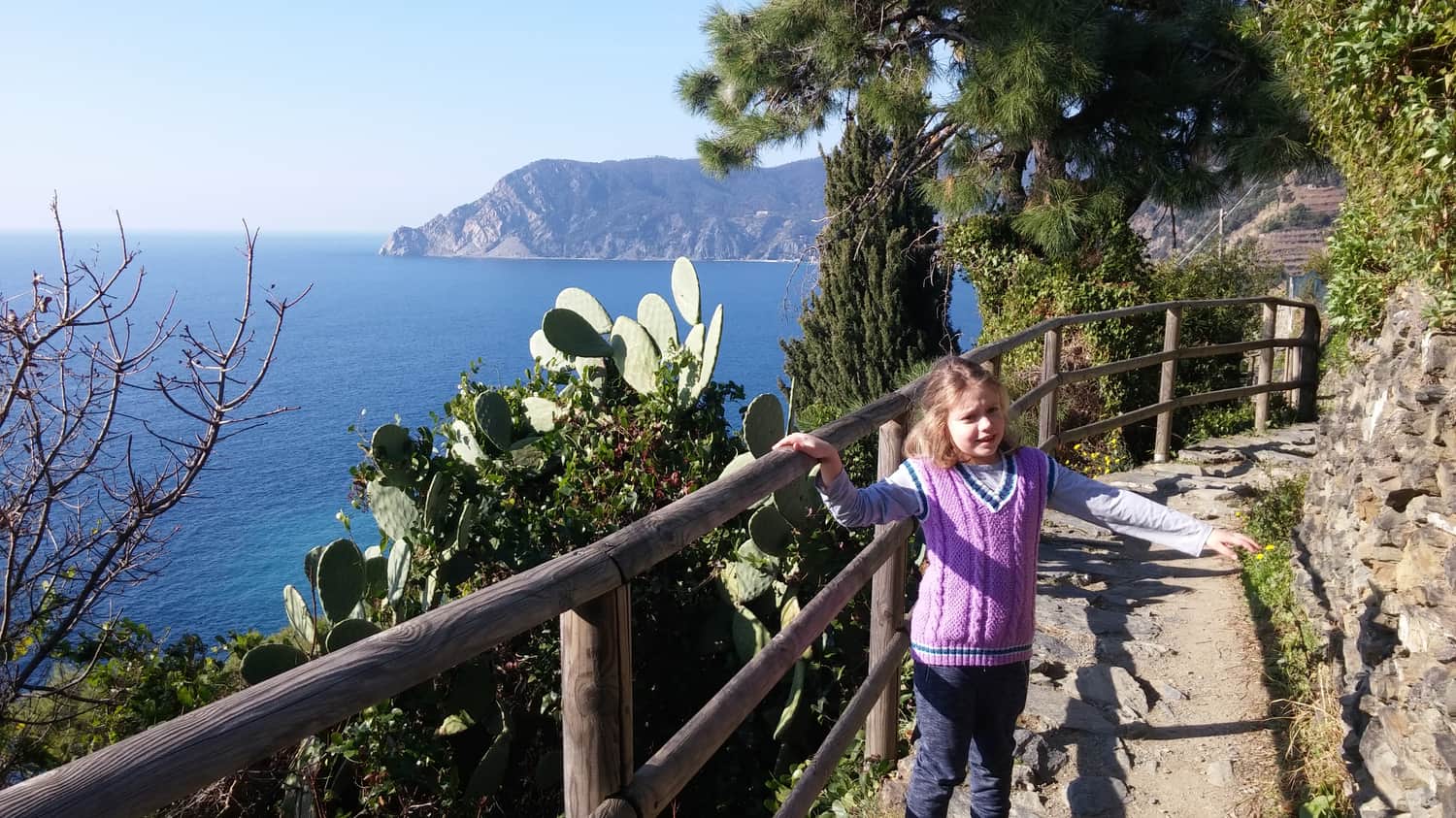 Hiking the Corniglia - Vernazza Trail with a Seven-year-old