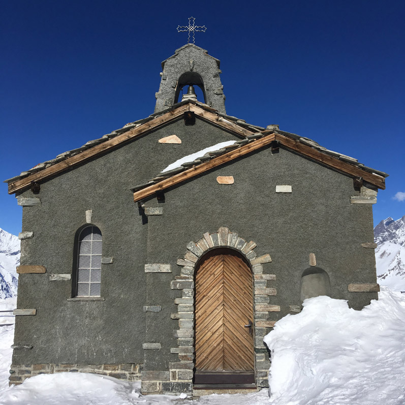 Kaplica na szczycie Gornergrat
