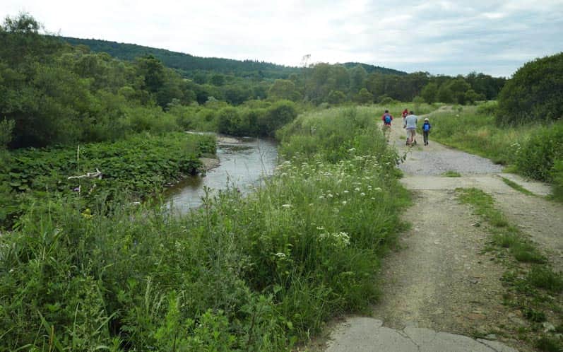 Nieznajowa - Wisłoka at the beginning of the trail