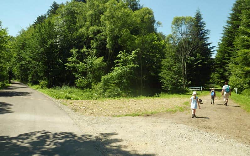 Turn to the "end" of the Kiczera nature trail
