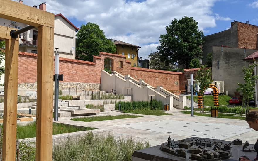 Small Stairs near Father Captain Piotr Gajda Square