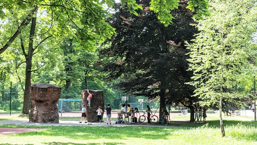 Climbing wall for older children