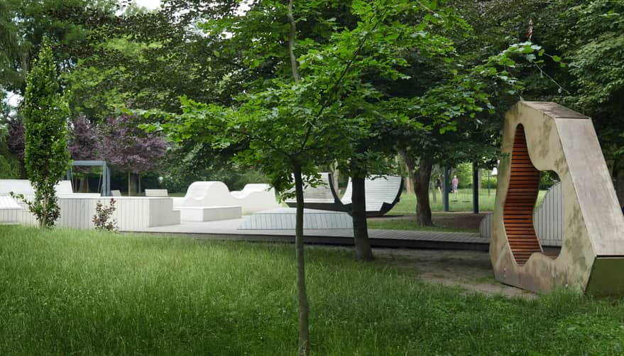 Park im. Wyspiańskiego - strefa relaksu