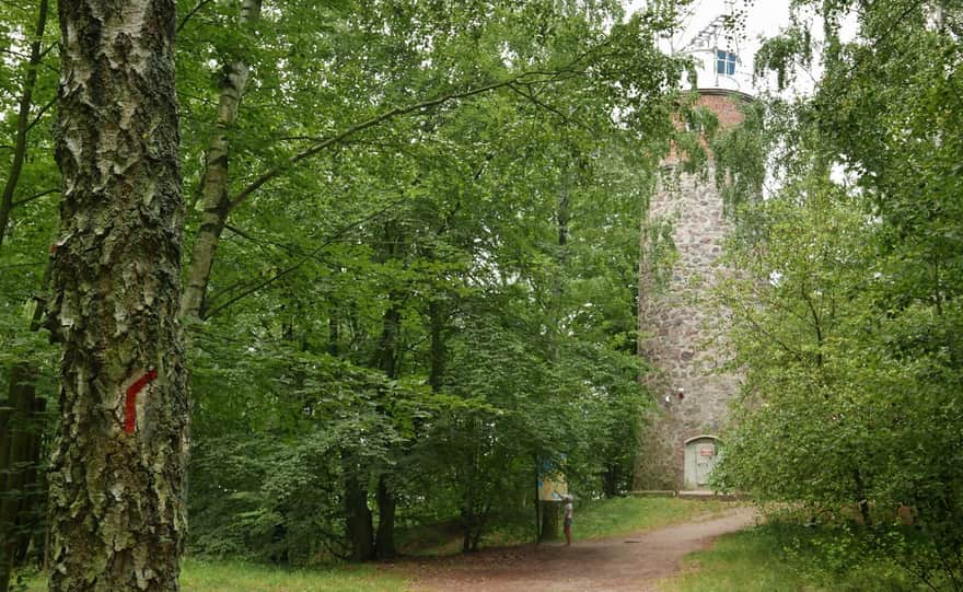 Kikut Lighthouse near Wisełka on the red trail, Wolin Island