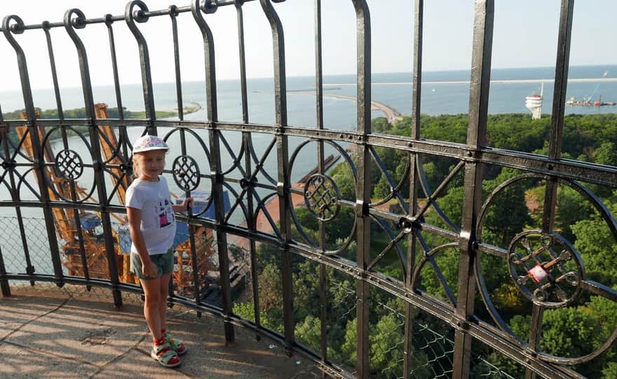 Lighthouse in Świnoujście - view from the top
