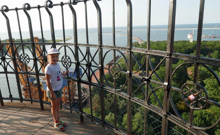 Lighthouse in Świnoujście - view from the top