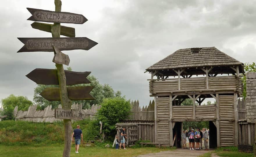 Slavs and Vikings Center - open-air museum in Wolin, gate