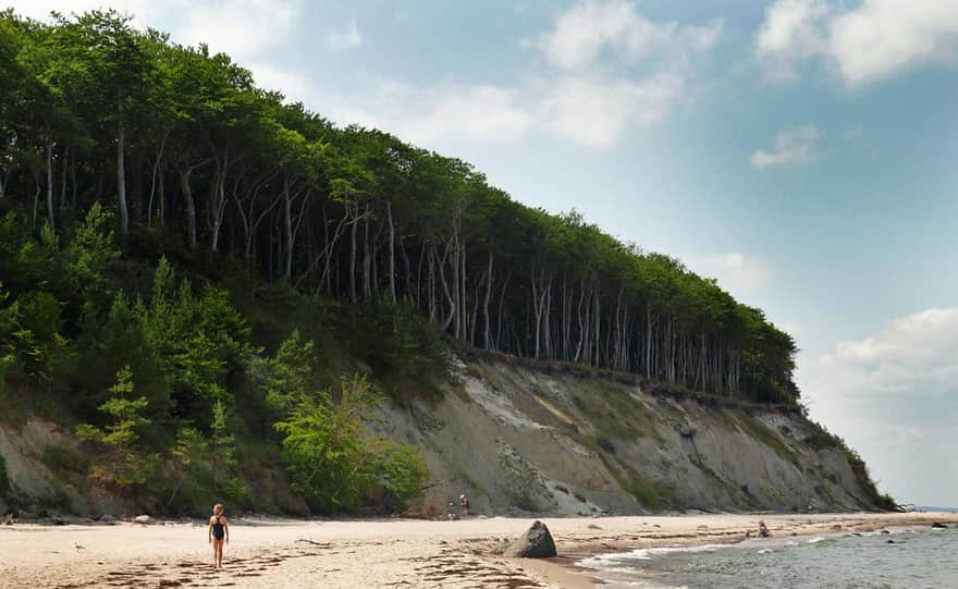 Wyspa Wolin, wybrzeże klifowe