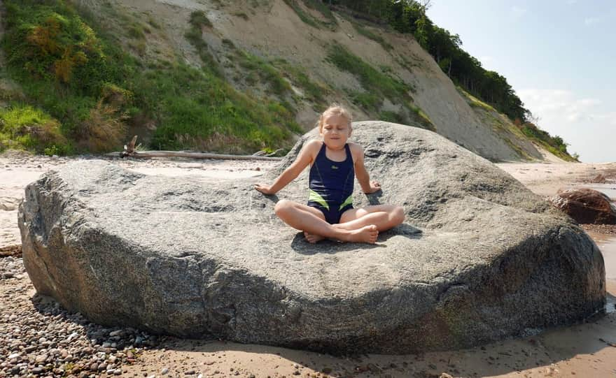 Wolin Island, Piast Boulders at the cliff coast