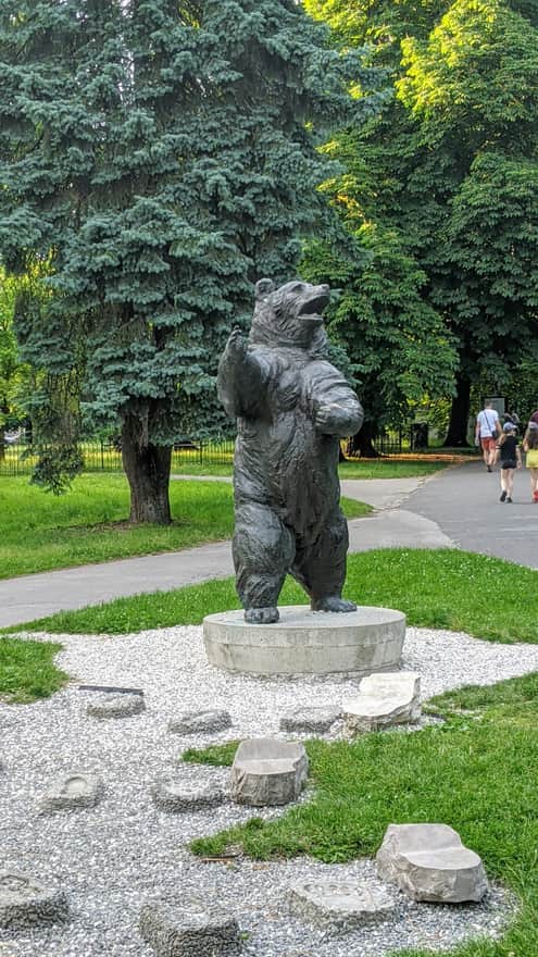Wojtek the Bear Monument in Jordan Park