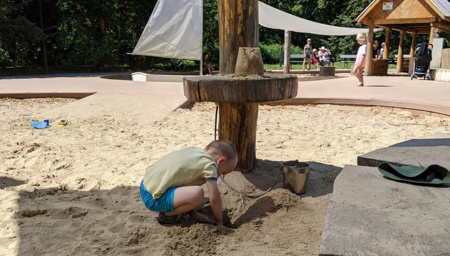 Playground at Ujazdowski Park - sandbox