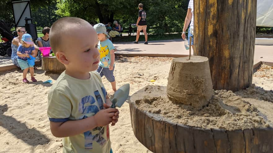 Playground at Ujazdowski Park - sandbox