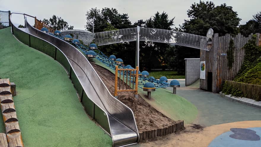 Playground at Ujazdowski Park - section for older children