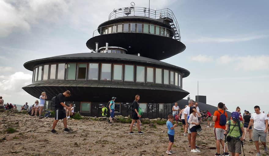 Śnieżka - obserwatorium meteorologiczne na szczycie