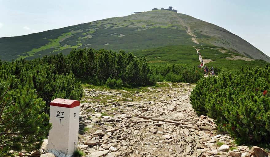 Trail to Śnieżka through Czarny Grzbiet