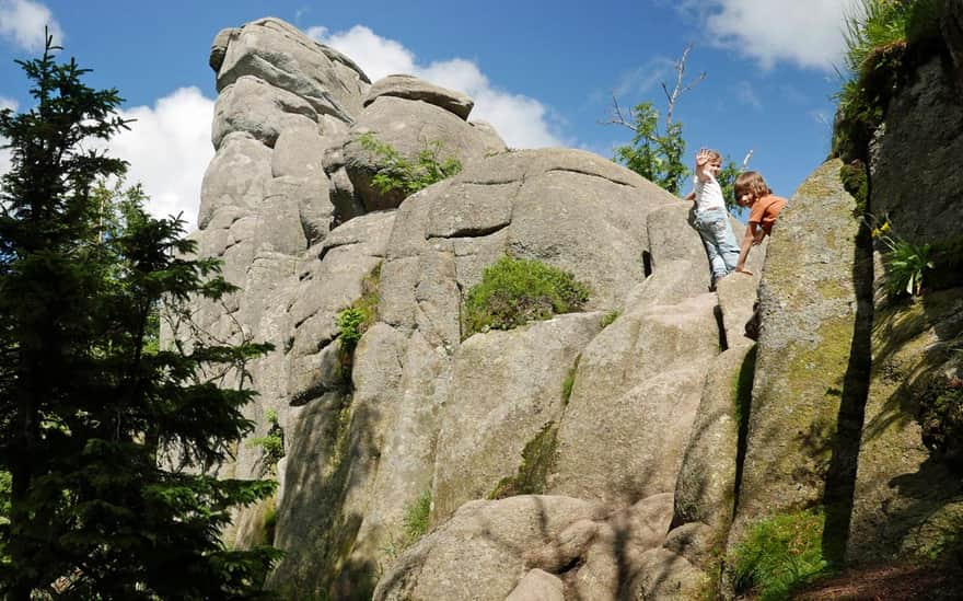 Pilgrims - a rock formation near Karpacz