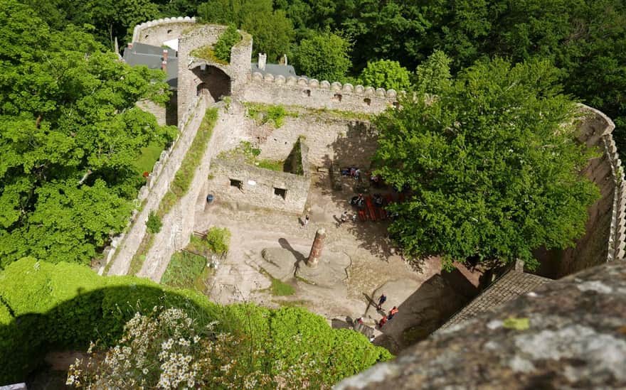 Chojnik Castle - from the observation tower