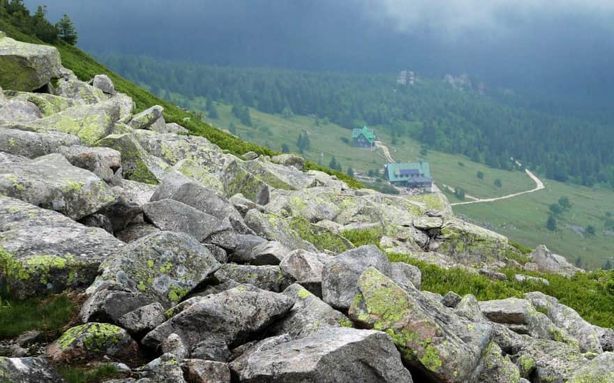Descent from Śnieżne Kotły to Pod Łabskim Szczytem Mountain Hut