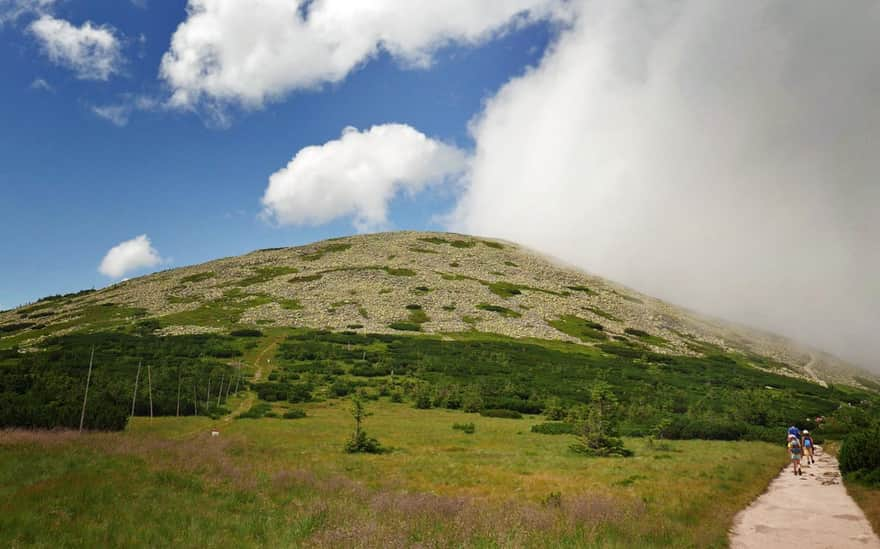 Wielki Szyszak - red trail along the Karkonosze ridge